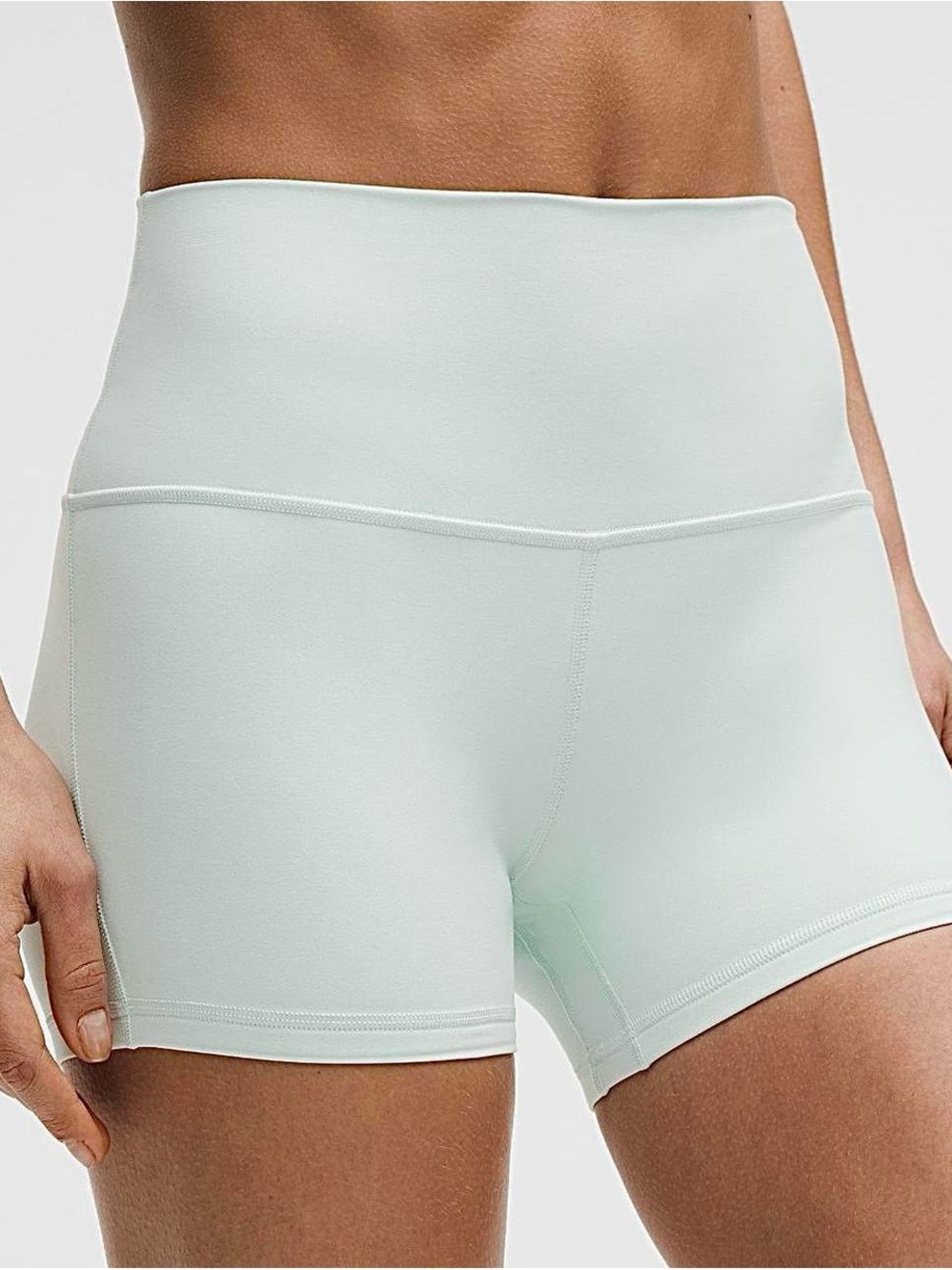 lululemon athletica High-Rise Mint Green Women’s Performance Shorts - Picture 3 of 8
